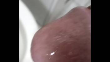 my frilly dick pissing